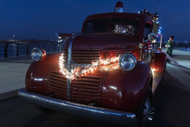 The Dodge truck that will be pulling Santa and Mrs. Claus's sleigh through the streets of St. Clair Shores on December 23, 2025.