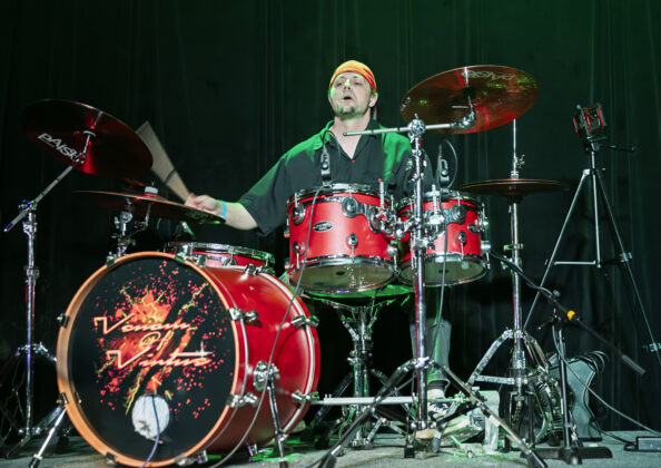 AJ Perram (drums) from the band Venom of Virtue